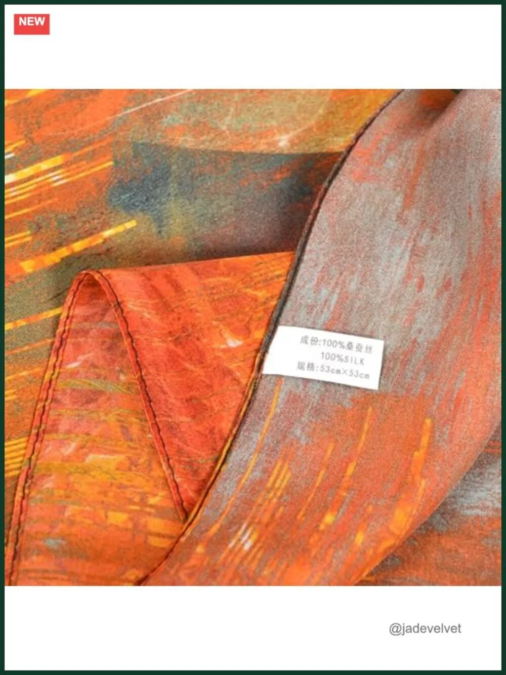 100% Mulberry Silk Scarf 21